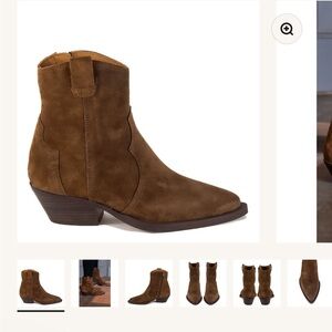 Brown Suede Ankle Boots